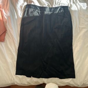Theory Black Satin Silky Mini Skirt Size 6